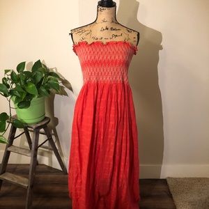 Chelsea & Violet Orange Size Large Maxi Dress